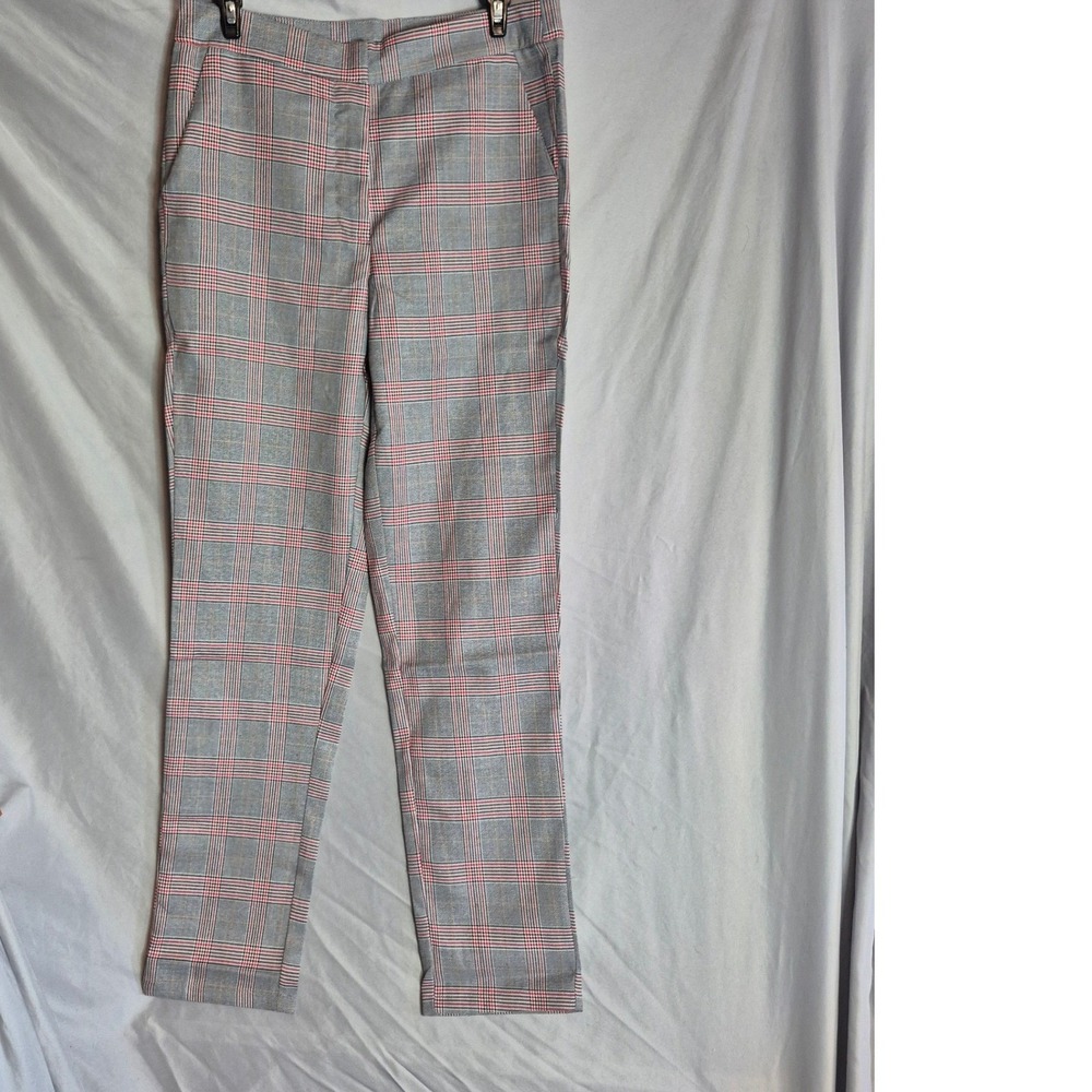 Umgee Plaid Checkered Pants, Slim Fit Trousers, Tailored Career Wear